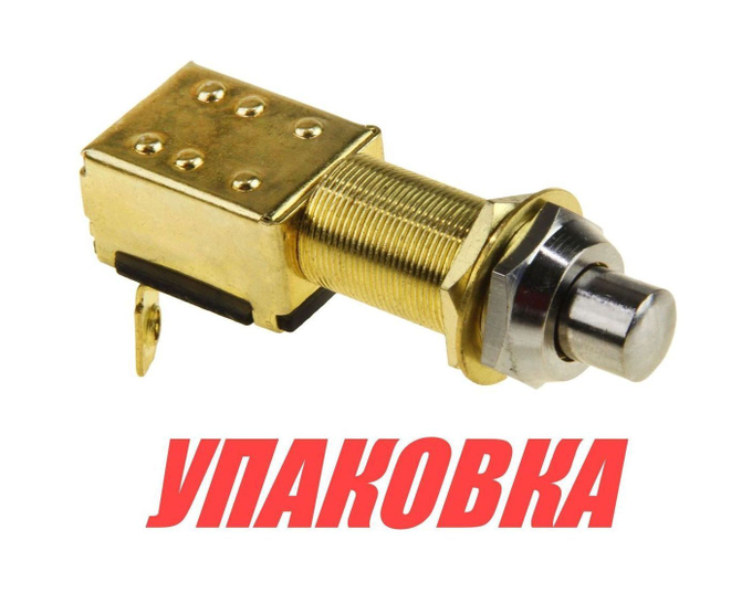 Кнопка без фиксации 12 В D16mm, L32mm (упаковка из 20 шт.)