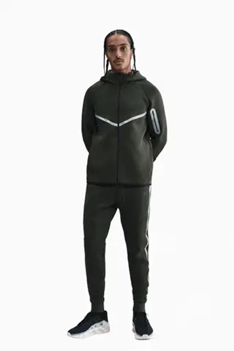 Кофта Nike Tech Fleece Hoodie Windrunner Full-Zip - зеленый