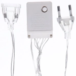 Гирлянда для дома БАХРОМА 2,0м*0,6м 50 ламп LED, с насадками Капля, Теплый белый (возможность соединения)