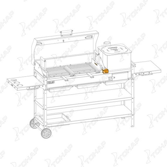 Перекладина жаровни SMART (HS-GS-B) Helios