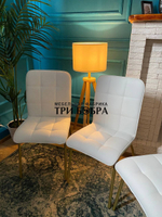 Стул «ЛОРД» белый экокожа