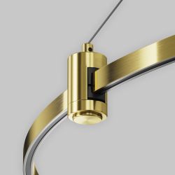 Набор подвесной с основанием под блок питания для круглого шинопровода Maytoni   TRA154SW-BB-R-BS