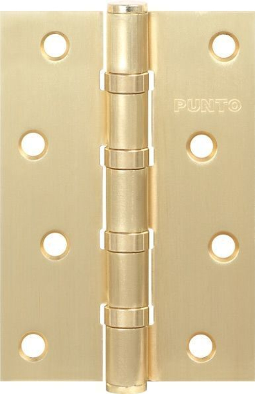 [ТОВАРА НЕТ В НАЛИЧИИ] Петля стальная врезная Пунто 4B 100*70*2.5 PB, цвет латунь (гарантия - 1 месяц)