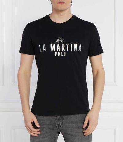 Футболка La Martina - черный(YMR322 JS206)