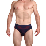 Мужские трусы-слипы из премиального материала на основе хлопка (Размер: L) (Цвет: темно-синий)