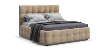 Босс Кровать+ПМ 180 Велюр Роял шампань