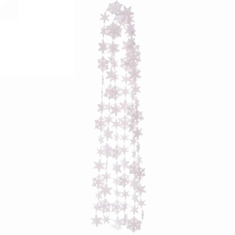 Бусы на ёлку 2,0 м «Снежинки», Белый