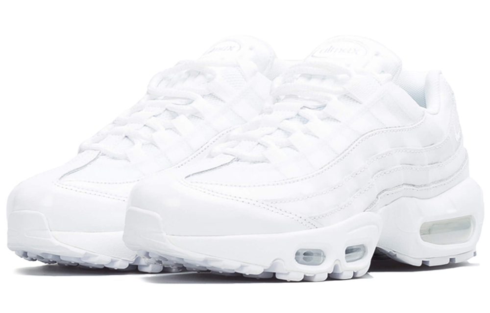 Кроссовки Nike Air Max 95 Triple White (Женская размерная сетка)