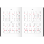 Ежедневник недатированный А5 136л. кожзам, синий "Mono" (Спейс)