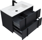 Тумба с раковиной Allen Brau Reality 80 см 1.32005.AM антрацит матовый