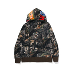 A Bathing Ape Bathing Ape Tree Edge Camo Shark Zip Up Худи
