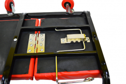 Лежак подкатной низкопрофильный красный GWC-2 Great Wolf