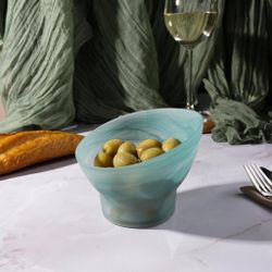 Салатник 350 мл d 12,5 см h10 см   конус матовое стекло P.L. Proff Cuisine [4]