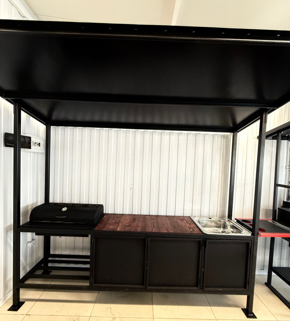 Мангальная зона Шашлычник с мойкой 5 мм