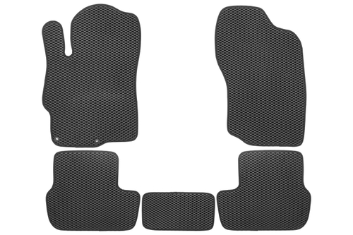 Коврики в салон для EVA MITSUBISHI Lancer (X, Xr, Xr2) 2007-2017 (черная окантовка), 5шт. EVA.B.0503502722110K