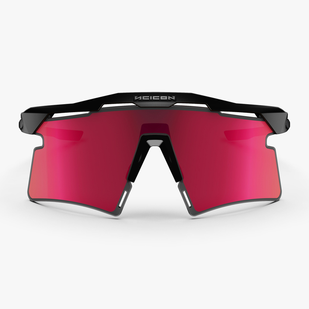 Спортивные очки c диоптриями Scicon Aeroshade 2.0 Titanium Sunglasses Black Matt Multi Mirror Sunburst + Pink