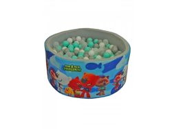 Бассейн серый с мятными шариками Ми-ми-мишки — 9-0164