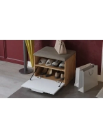 Прихожая с зеркалом Дуб Крафт золотой 145х43х195