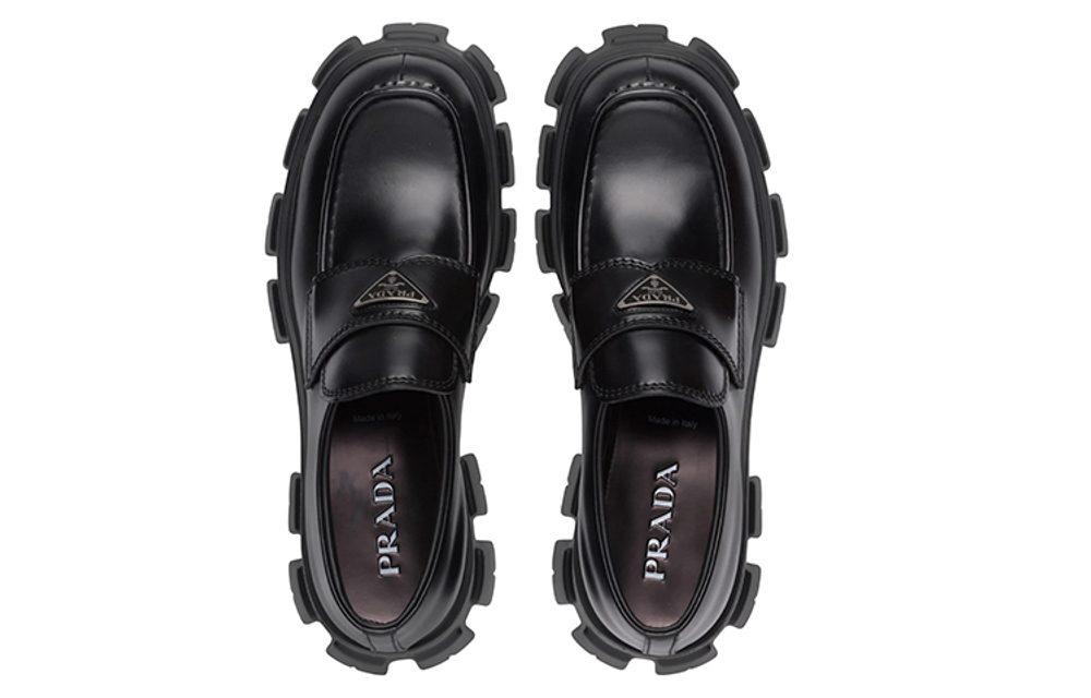 PRADA Monolith Loafer Black Men"s