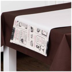 ДОРОЖКА "МИНИ.БОН АППЕТИТ",70Х30СМ,100%ХЛОПОК, БЕЖ