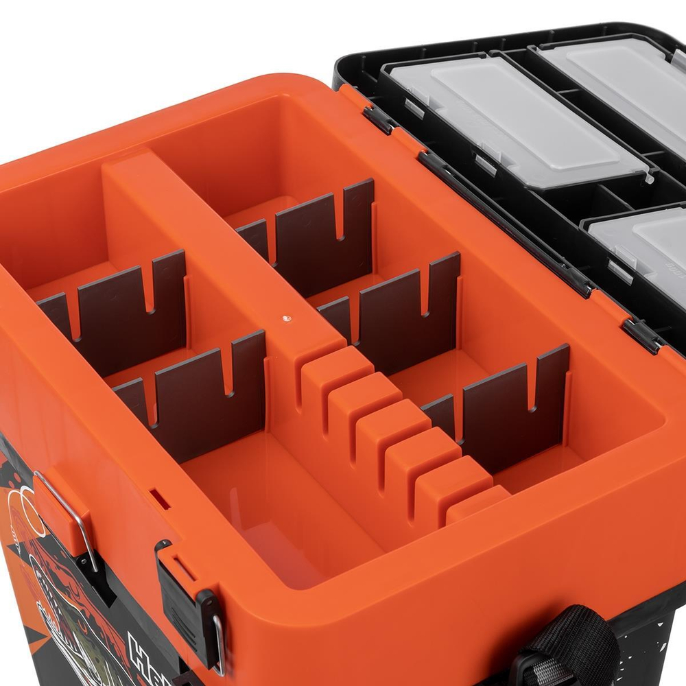 Ящик рыболовный зимний Helios Pike двухсекционный (19л)