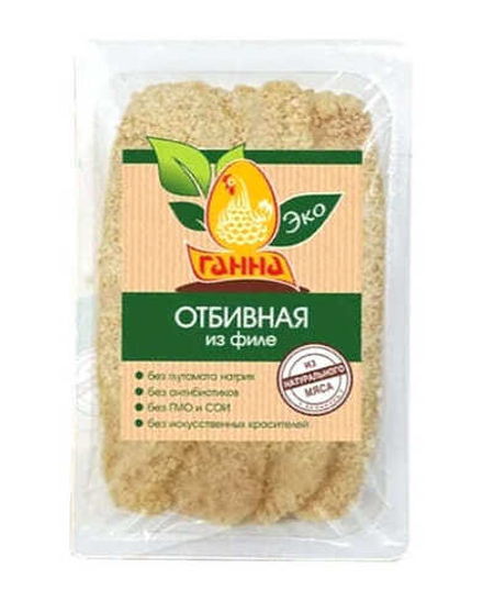 "Отбивная из филе" в панировке Ганна