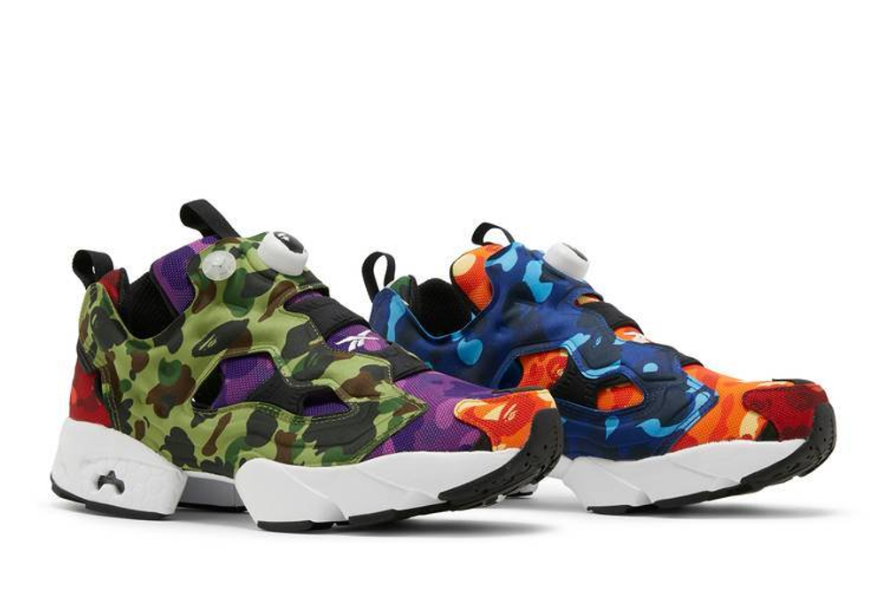 Кроссовки A Bathing Ape X Reebok Instapump Fury "Multi-Camo"