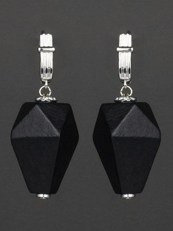 HMG 1350 Wood Cone black mix Серьги арт.0950