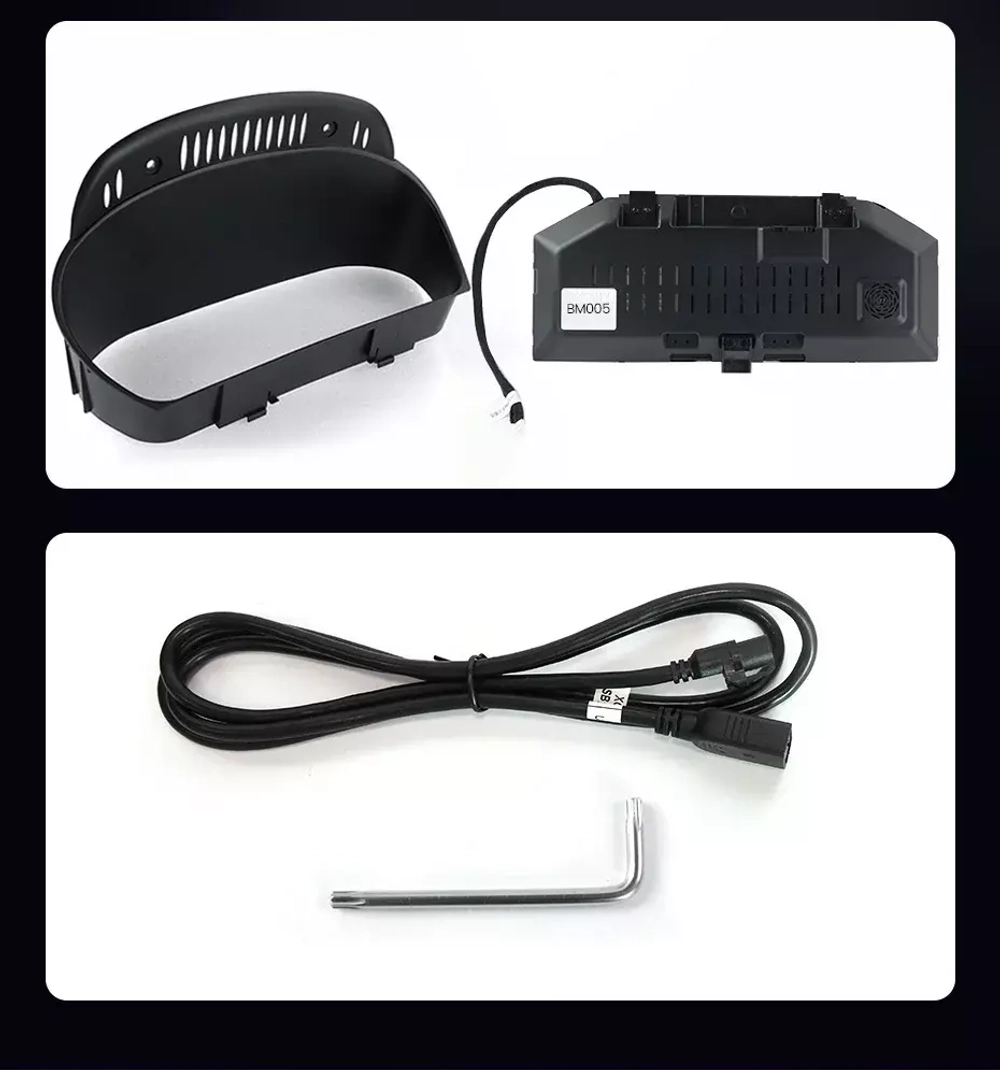 Электронная панель приборов BMW X6 E71 2008-2014 - Radiola 1296  с LCD / ЖК 12.3" экраном QLED