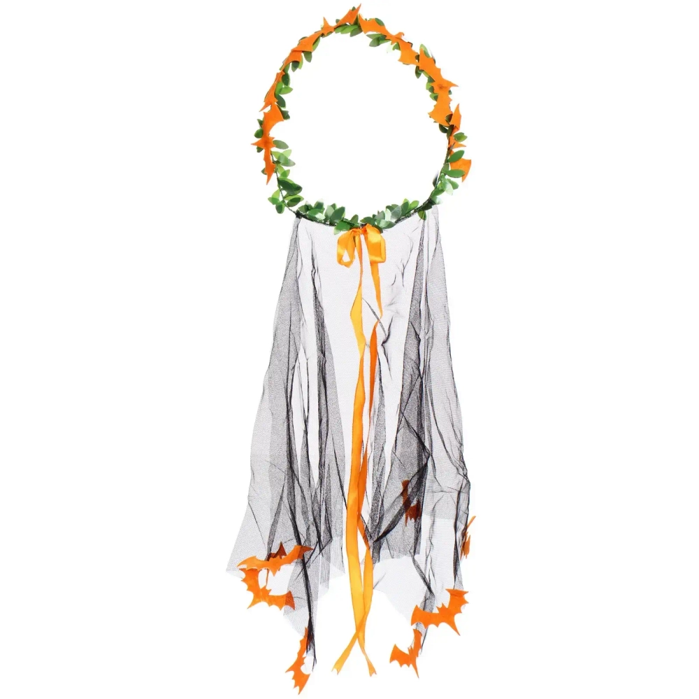 Ободок карнавальный «Helloween - Черная фата», микс