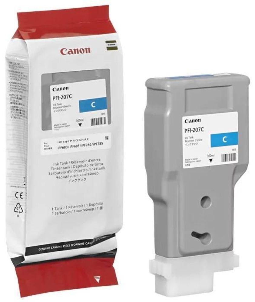 Картридж CANON PFI-207 C голубой