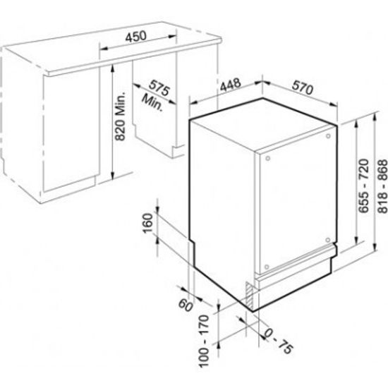 Встраиваемая посудомоечная машина Franke FDW 410 DH 3A