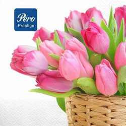 Pero Prestige Салфетки 33*33см 3-сл Нежный цвет 1/20шт