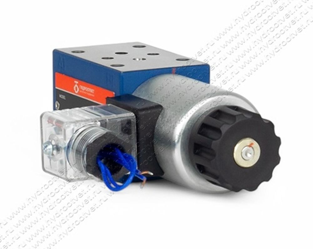 Z4WE6E63-3X/EG24N9K4 - Гидрораспределитель золотниковый Ду 6 модульного монтажа с электроуправлением, схема E63, электроуправление G24, возврат - пружинный