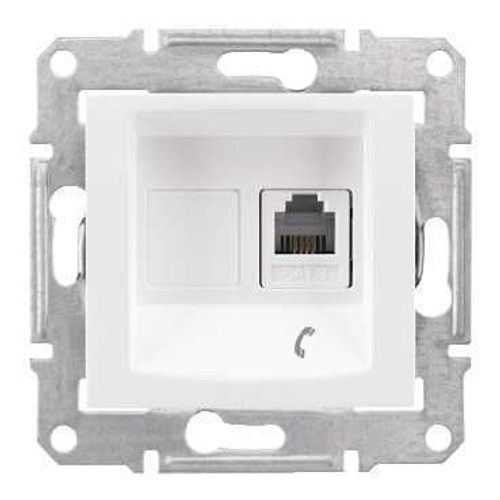 Розетка телефонная RJ11 с/у, механизм SEDNA белый Schneider Electric