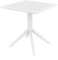 Стол пластиковый Sky 70х70 белый