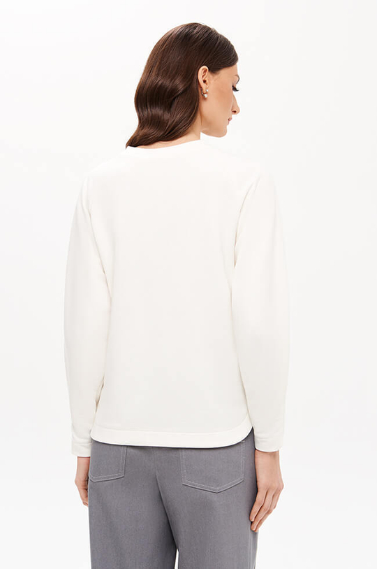 23423 Свитшот женский (молочный)