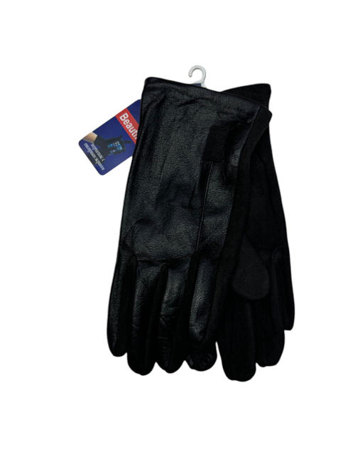 Перчатки. Мужские. Материал верха: Эко кожа. Замша. Подклад: Плюш-флис. Сенсорные. 5 шт в упаковке.