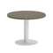 Yalta Стол журнальный круглый LT.SJ-1 Вяз Благородный/Металл Белый 600*600*450