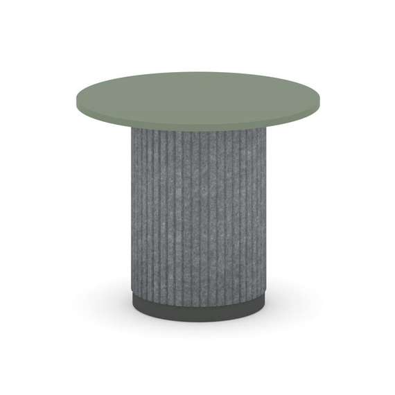 Felto Стол переговорный круглый D=900 PR.C.SPRG-004.D Кобо/Металл Антрацит/Морская Галька 900*900*75