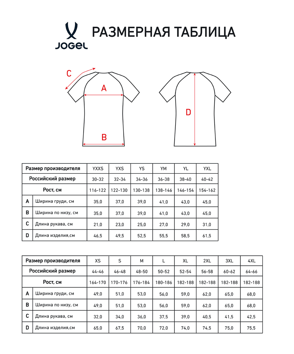 Футболка игровая Jogel Camp Striped Jersey, красный R2/черный 99