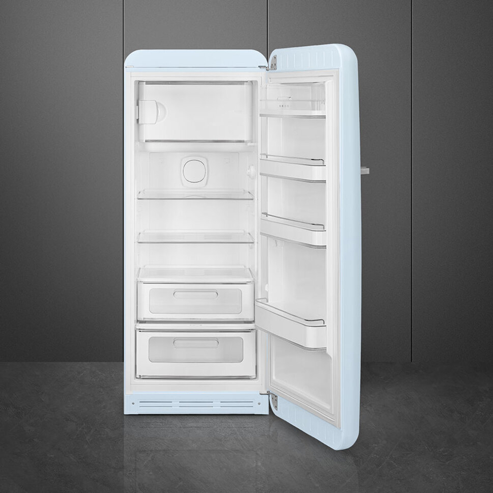 Отдельностоящий однодверный холодильник Smeg FAB28RPB5