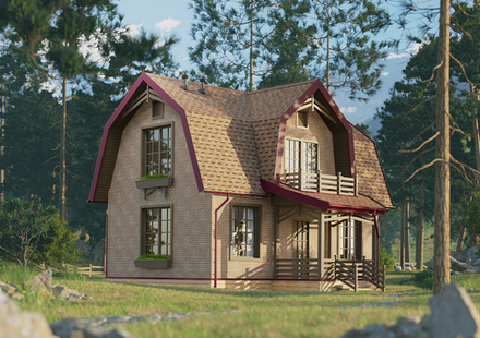 Ламинированная черепица Серия Dragon Europa, светло-коричневый 2,38м2