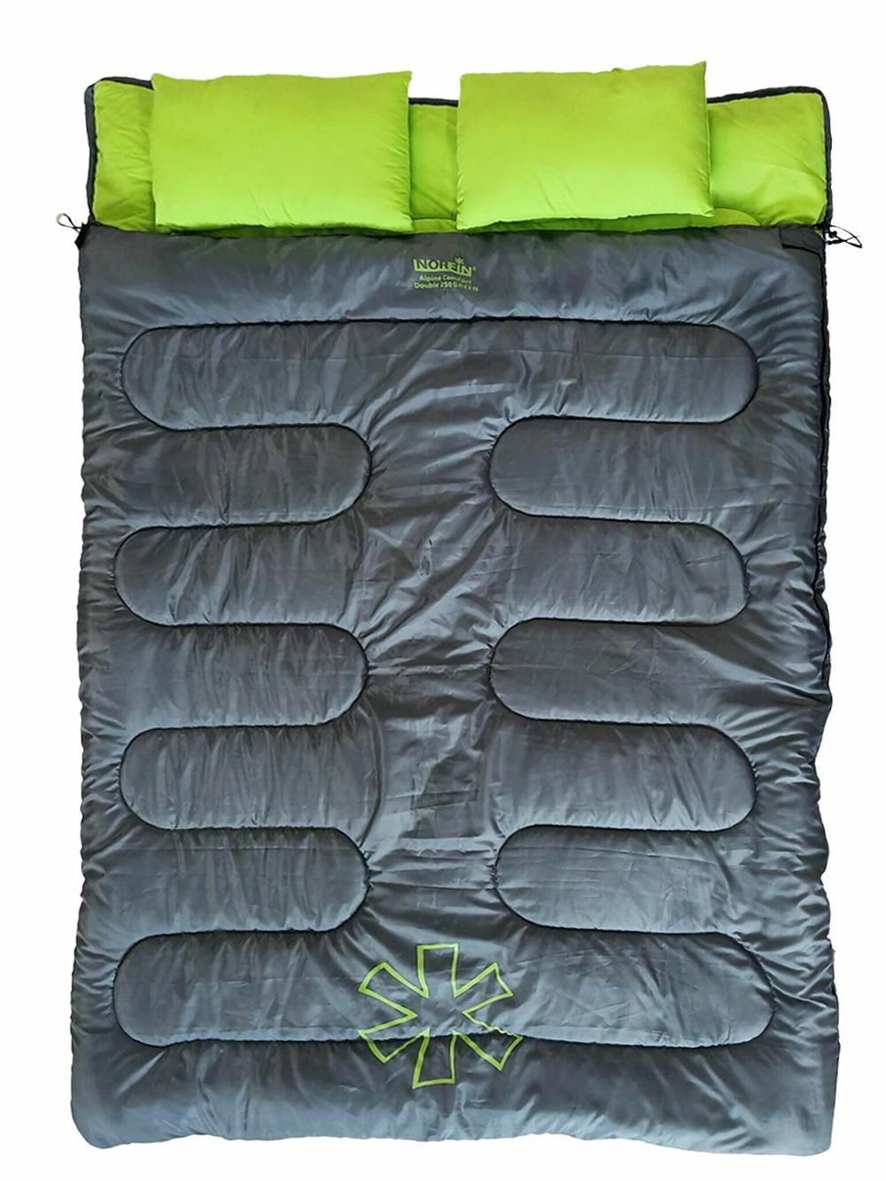 Мешок-одеяло спальный Norfin ALPINE COMFORT DOUBLE 250 Green