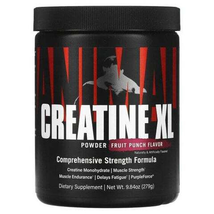 Гейнеры Animal, Creatine XL, креатин в порошке, фруктовый пунш, 279 г (9,84 унции)