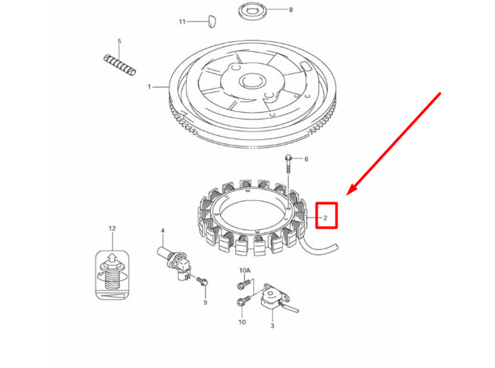 32120-90J10-000 BATTERY CHARGING COIL