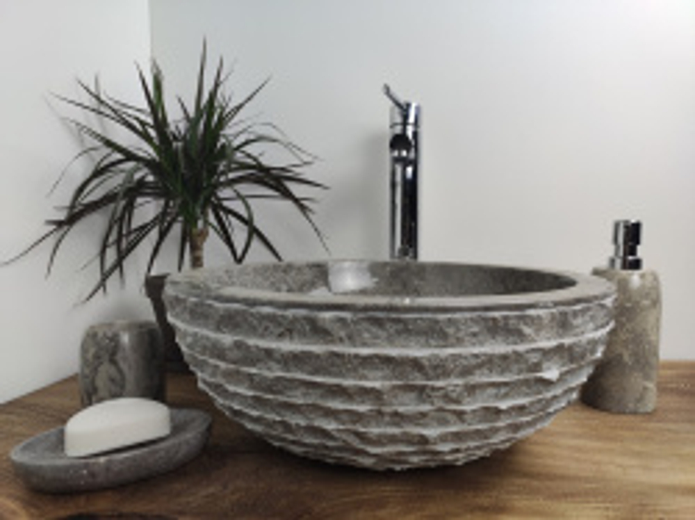 Раковина из мрамора Bowl Grey Marmo Small BM-60241 40*40*15