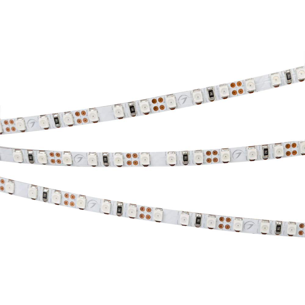 Светодиодная лента RT-A120-5mm 12V Green (9.6 W/m, IP20, 2835, 5m) (Arlight, узкая) 015007(2)