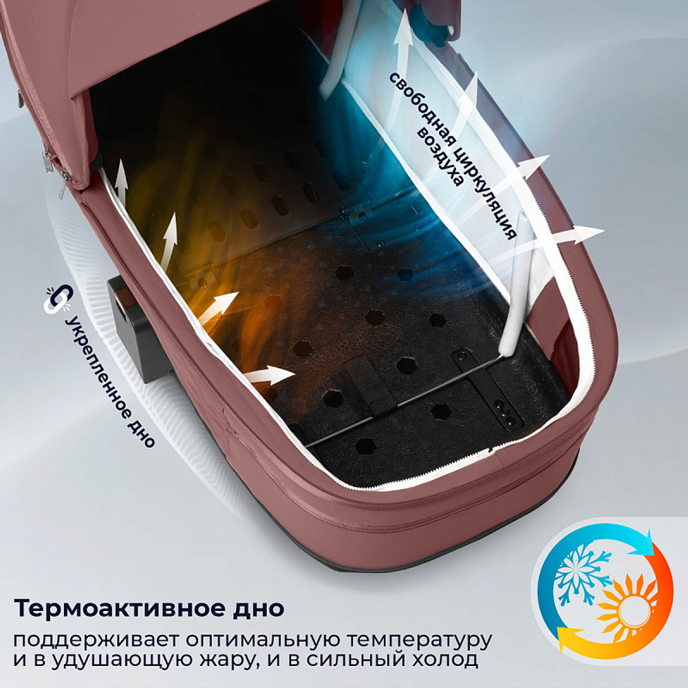 Детская коляска Sweet Baby Elegante Therma SBL 2 в 1 Mokka