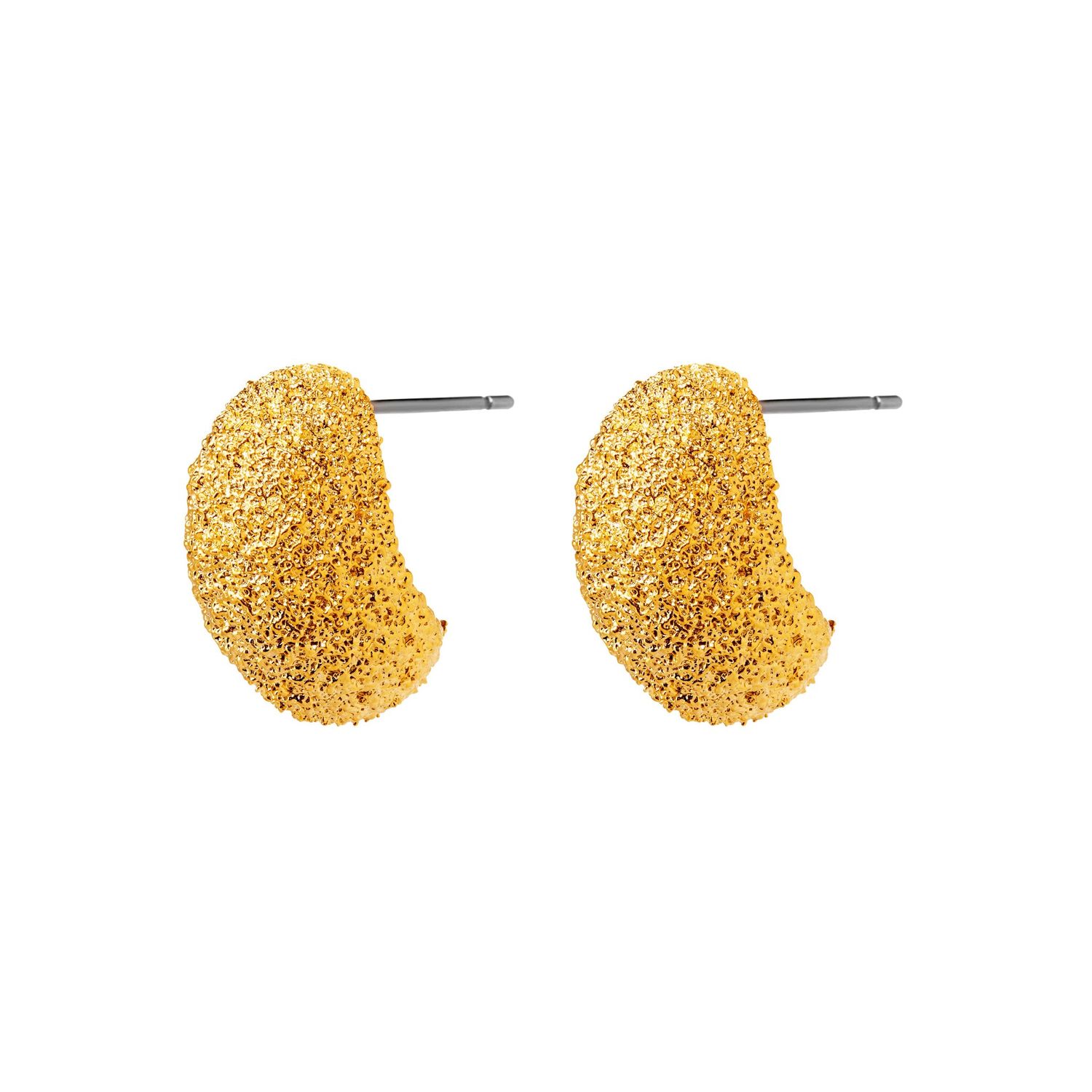 Серьги Fuzzy Oval Earrings – Gold